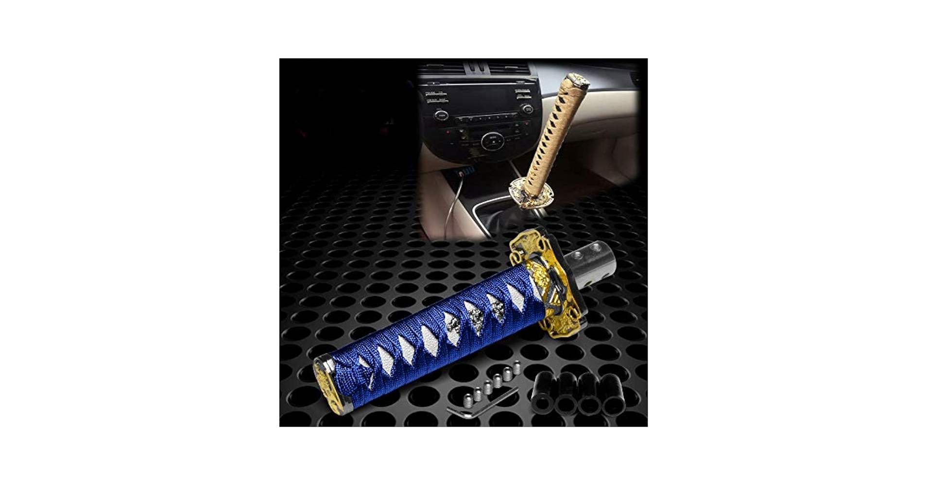 武具 JSKJDFJ23 2134 Amazon.com: JDMBESTBOY Samurai Sword Blue White Shift Knob